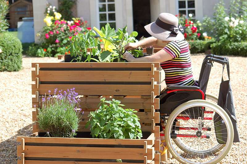 Jardin surélevé pour personnes handicapées - Adapte ton Loisir